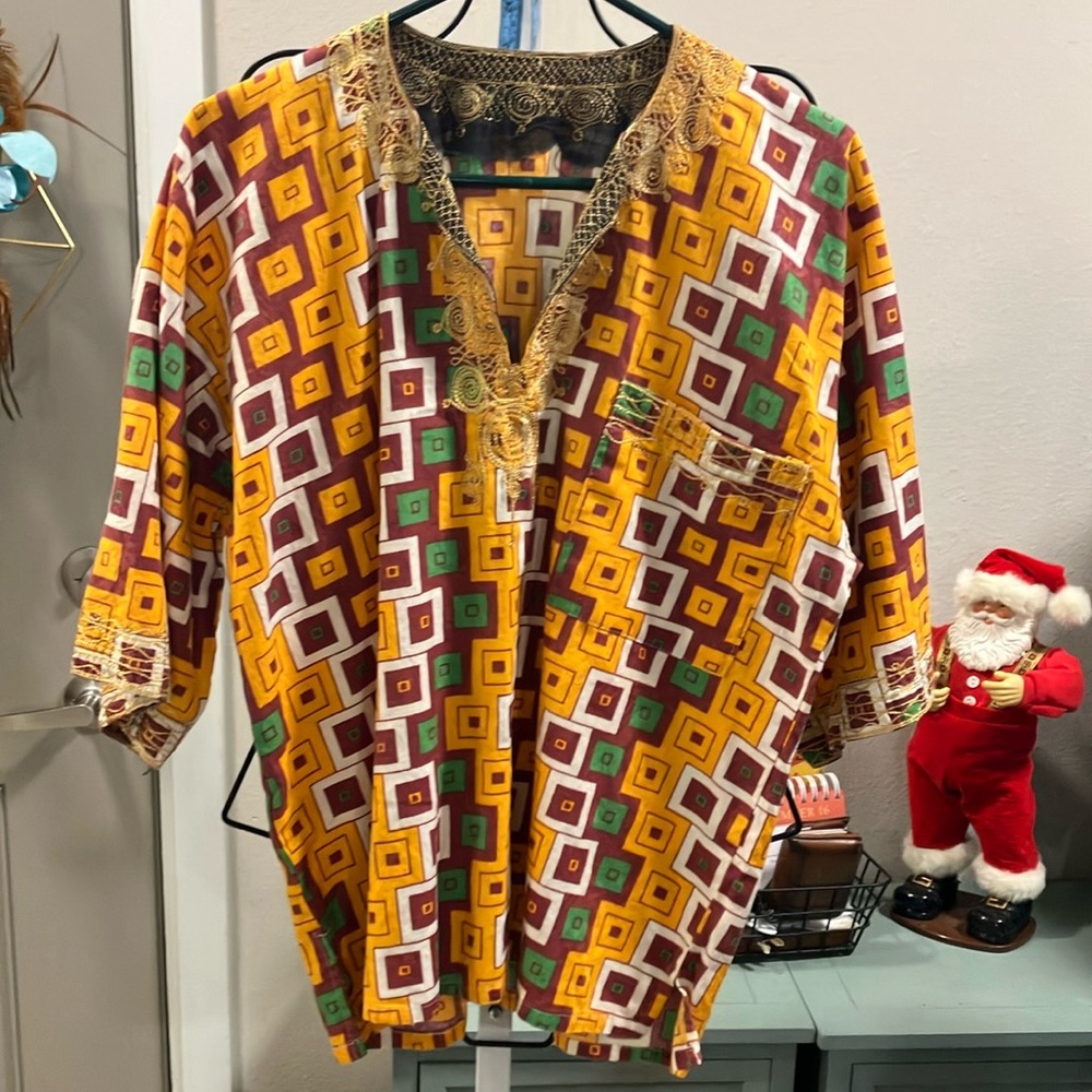 Hand crafted unisex BOHO tunic